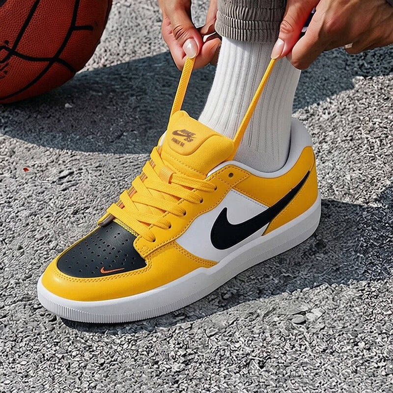 茵特丨Nike耐克休闲鞋2026秋季新款官方正品男鞋黄色拼色运动板鞋