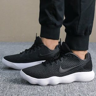 耐克男鞋Nike HD 2017 Low低帮缓震黑白场地实战运动篮球鞋897637