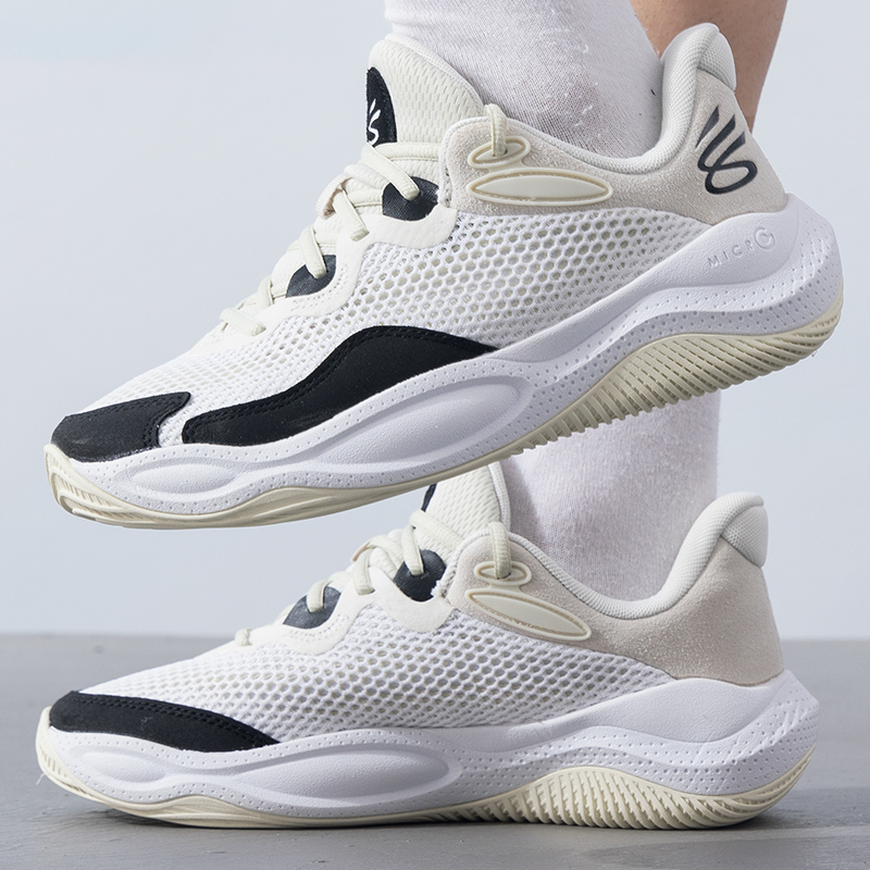 安德玛UA男鞋女鞋库里CURRY SPLASH 24 AP绒面皮革后卫低帮篮球鞋