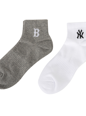 MLB官方袜子男袜女袜2025秋季新款透气袜子时尚休闲袜子3ASOS044N