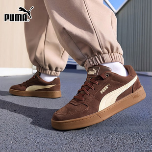 男女鞋 情侣运动鞋 2025冬季 棕色休闲鞋 402217 新款 PUMA彪马低帮板鞋