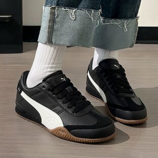 405256 男女运动休闲鞋 复古黑色足球T头鞋 PUMA彪马BELLA薄底鞋