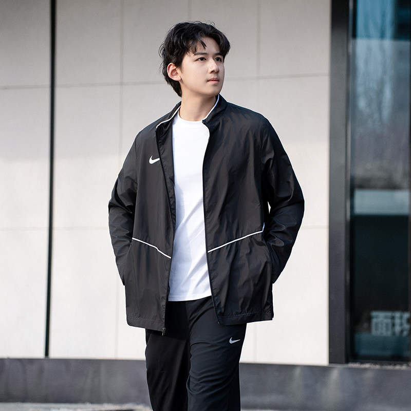 NIKE耐克正品休闲外套男装春季新款防风梭织夹克开衫运动服IR8430