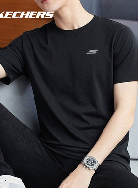 斯凯奇男女短袖T恤2026春季新款运动服跑步健身透气半袖P226U032