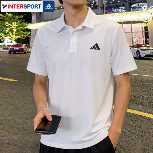 阿迪达斯男速干吸汗短袖POLO衫