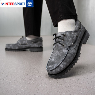 Timberland添柏岚三眼船鞋男鞋26春季户外乐福鞋休闲鞋皮鞋低帮靴