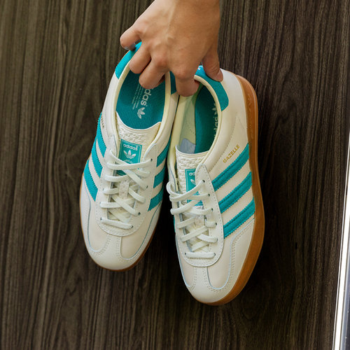 阿迪达斯三叶草德训鞋男女鞋GAZELLE INDOOR运动休闲鞋板鞋JI2583