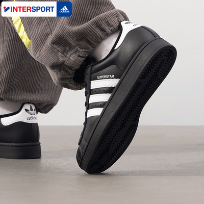 阿迪达斯三叶草贝壳头板鞋男女鞋SUPERSTAR冬季情侣休闲鞋 JI0079
