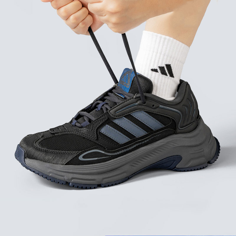 Adidas阿迪达斯老爹鞋男2025冬季运动鞋网面厚底增高跑步鞋HQ5015