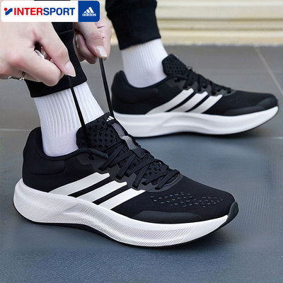 阿迪达斯官方旗舰正品鞋子男鞋冬季新款运动鞋低帮网面透气跑步鞋