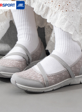 Skechers斯凯奇女鞋2025春夏新款舒适透气休闲鞋轻便休闲鞋100366