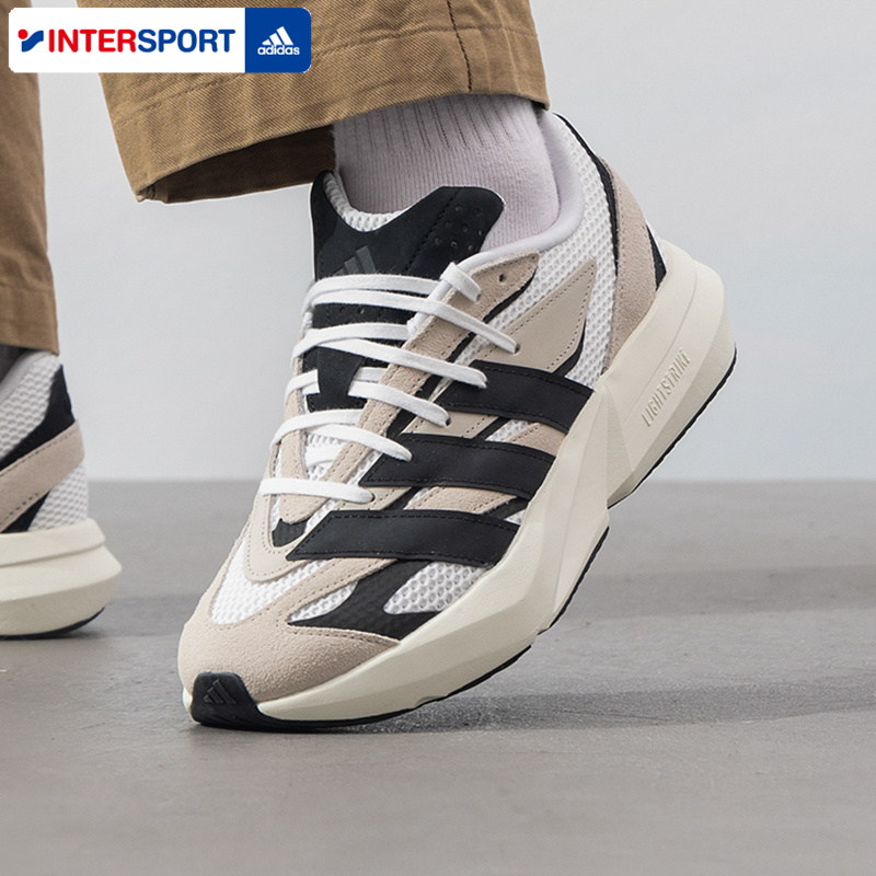 阿迪达斯运动鞋男2025冬季新款Lightstrike减震厚底老爹鞋JH6944