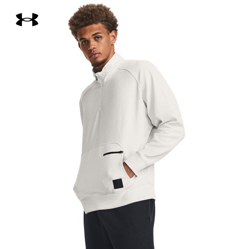 安德玛男装半拉链运动服跑步健身训练时尚舒适透气休闲卫衣套头衫