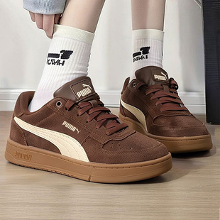 男女鞋 咖啡棕运动鞋 2025冬季 休闲鞋 402217 新款 PUMA彪马低帮板鞋