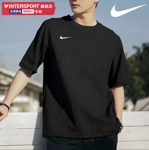 速干短袖 黑色健身跑步训练T恤短裤 男装 新款 夏季 NIKE耐克官方正品