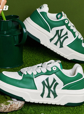 MLB官方正品男鞋板鞋24秋季新款厚底休闲鞋NY运动鞋女鞋3ASXCLB3N