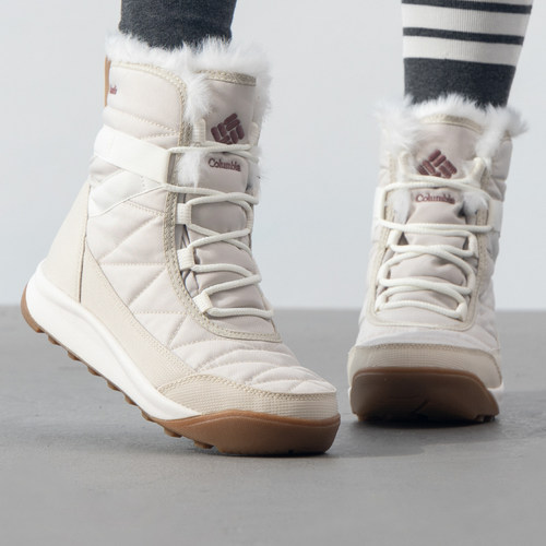 哥伦比亚雪地靴女鞋靴棉鞋冬季新款女款加绒运动鞋保暖高帮户外鞋