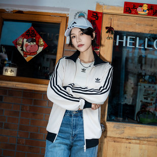 茵特丨阿迪达斯三叶草上衣2026秋季新款女款衣服运动外套韩系夹克