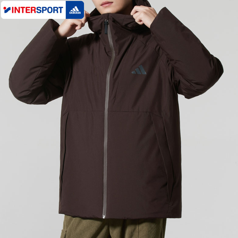 阿迪达斯羽绒服男冬季新款户外防寒保暖连帽运动服羽绒外套KQ5504