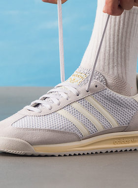 阿迪达斯三叶草男女鞋2026春季经典跑鞋风灰白休闲鞋运动鞋JR8773