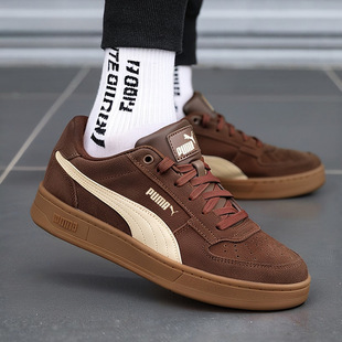 2025冬季 板鞋 新款 低帮咖啡棕运动鞋 402217 PUMA彪马男鞋 休闲鞋 女鞋