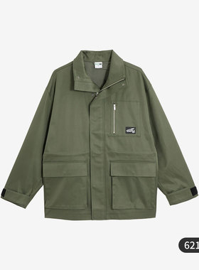 Puma彪马工装夹克男女同款25新款翻领拉链防风透气休闲外套621663