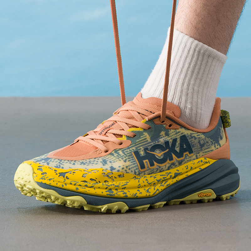 HOKA跑步鞋男鞋飞速羚羊6快羊6 SPEEDGOAT 5男GTX户外V底越野跑鞋