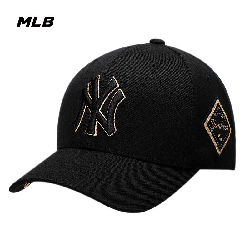 mlb正品鸭舌帽男帽女帽2024夏季大标刺绣硬顶棒球帽帽子3acp8501n