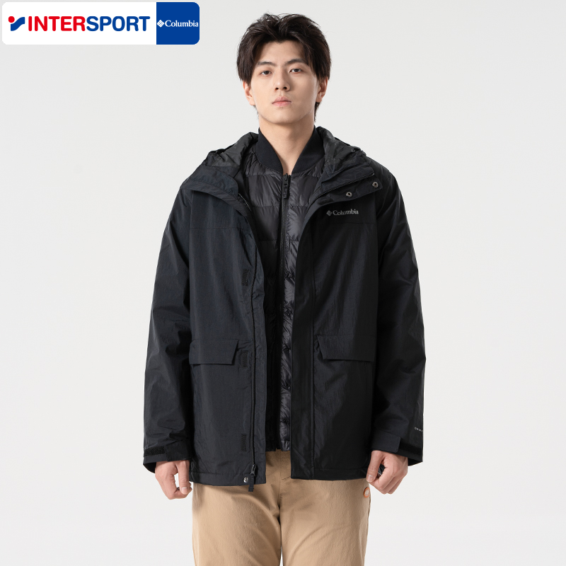 Columbia哥伦比亚男装运动服户外保暖休闲跑步健身训练外套WE9252