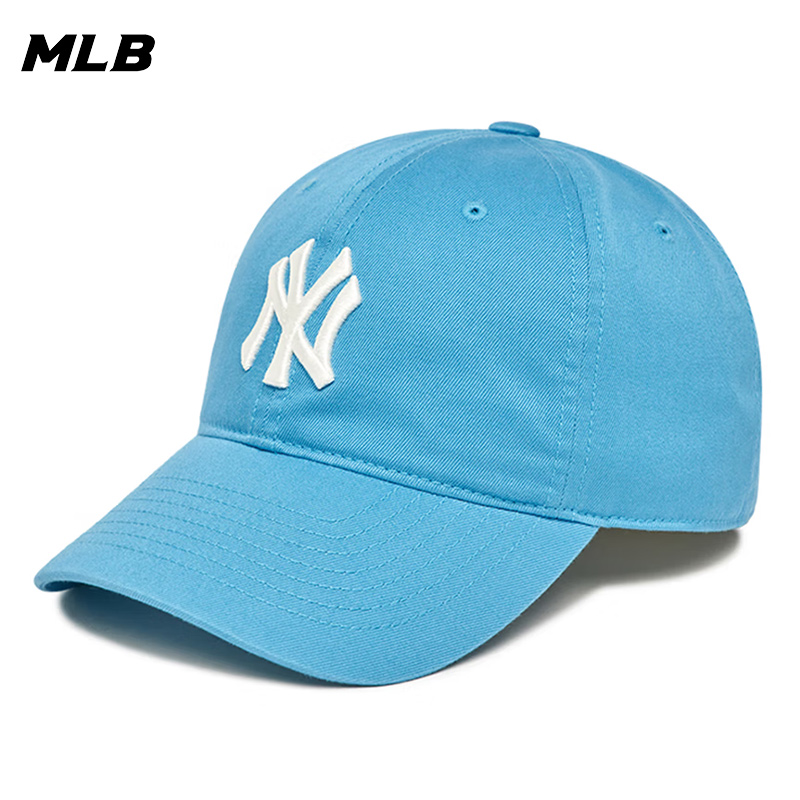 MLB天蓝色帽子男女2022新款