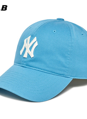 MLB天蓝色帽子LA男女帽2025新款运动帽休闲棒球帽鸭舌帽3ACP6601N