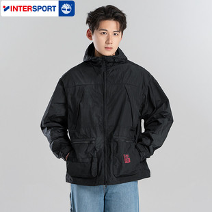 Timberland添柏岚外套男士 户外防风连帽休闲宽松夹克男A668U 春季