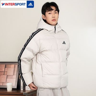 Adidas阿迪达斯羽绒服男25冬季新款保暖运动服休闲外套加绒KC2492