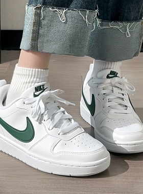 Nike耐克女鞋 2025冬季新款绿色court板鞋低帮休闲鞋运动鞋DV5456