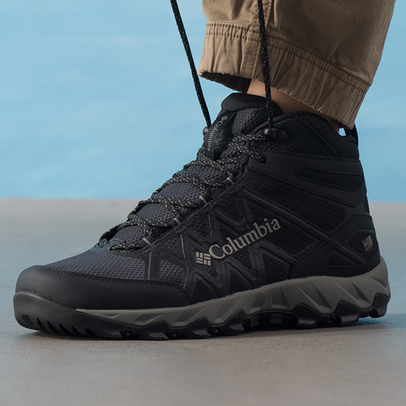 哥伦比亚高帮男鞋2025冬季户外运动鞋Outdry防水登山徒步鞋休闲鞋