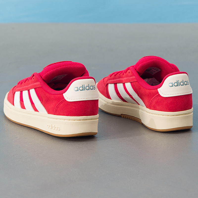 阿迪达斯板鞋女鞋2026新款运动鞋GC ALPHA SK8低帮红色厚底休闲鞋