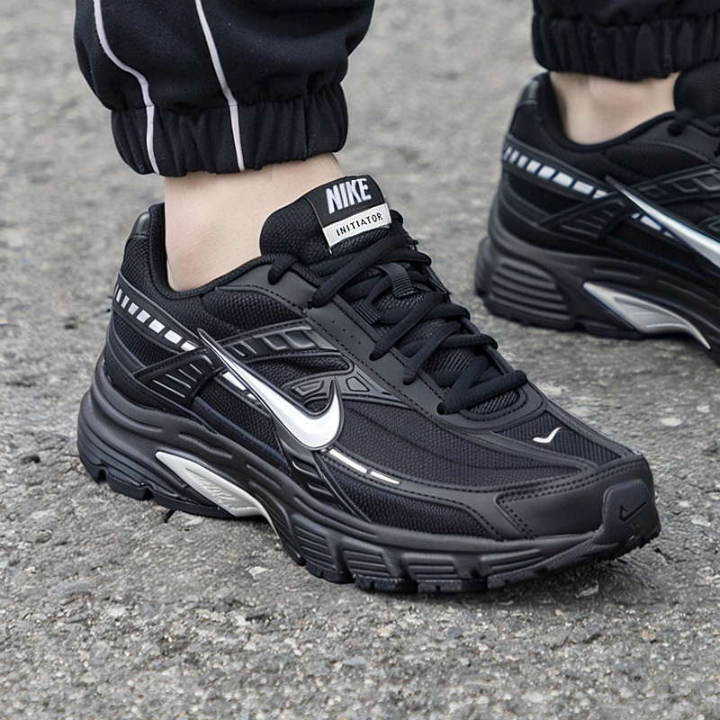 NIKE耐克正品男鞋冬季黑武士厚底老爹鞋缓震网面运动跑步鞋IB4595