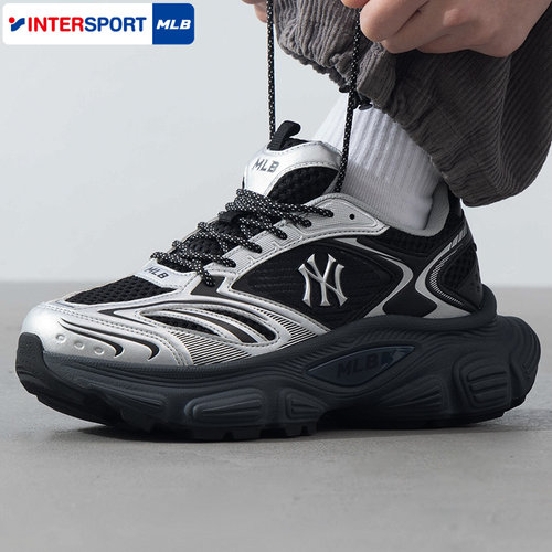 MLB官方男女厚底休闲鞋25秋季新款网面运动鞋时尚街头老爹鞋SHWD1