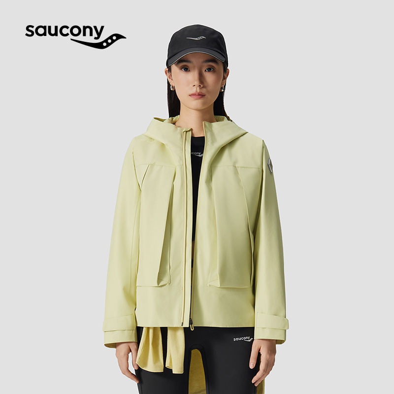 Saucony索康尼官方正品女装连帽外套户外女士跑步健身运动夹克