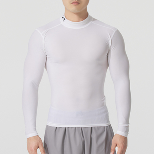 UNDER ARMOUR紧身衣男装 冬季新款健身长袖T恤男快干透气跑步训