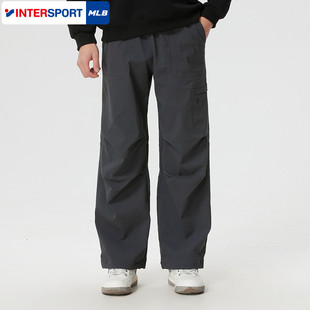 26春季 女裤 新款 运动裤 子3AWPB0161 MLB官方梭织长裤 宽松休闲裤 男裤