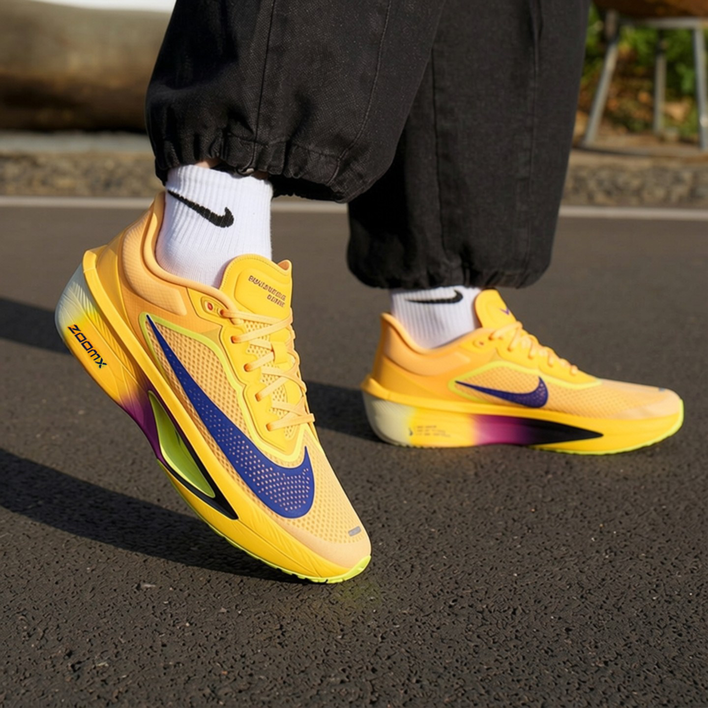 NIKE耐克跑鞋男鞋官方旗舰运动鞋ZOOM FLY 6缓震训练鞋碳板跑步鞋