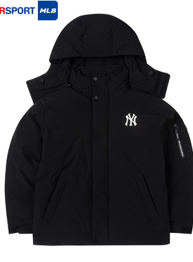 MLB官方宽松情侣羽绒服男女2025秋季防风保暖运动服外套3ADJB1246