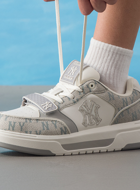 MLB官方男鞋女鞋板鞋2025秋季厚底满印老花学长鞋休闲鞋3ASXP025N