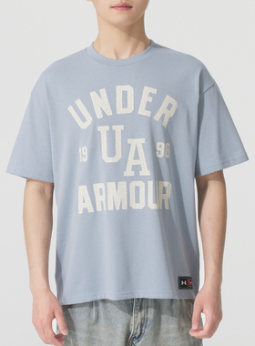 安德玛短袖男2026春季透气训练t恤运动健身跑步休闲衣上衣1390179