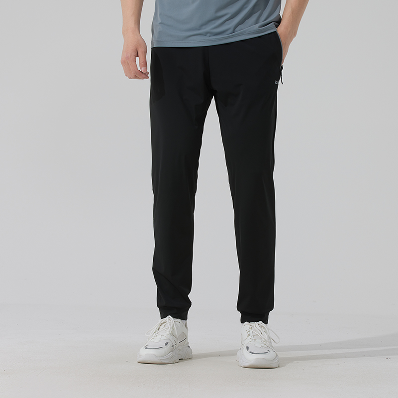 蓝步长裤男2025春季新款运动裤跑步训练针织裤子休闲裤L04W0001B2
