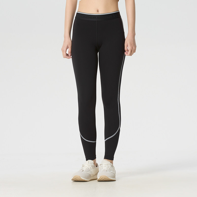 安德玛弹力紧身女裤夏季新款运动裤健身训练裤透气瑜伽裤跑步长裤