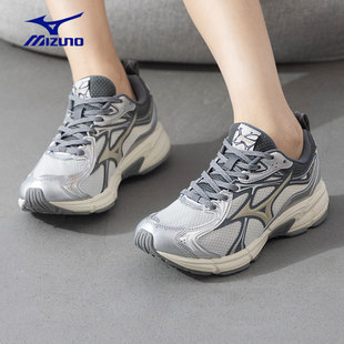 新款 2025冬季 MIZUNO SPEED 美津浓官方男鞋 10S低帮银色跑鞋 运动鞋