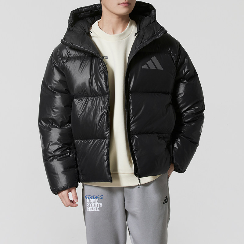 Adidas阿迪达斯官网羽绒服男款新款运动服防风保暖加厚外套KH3980