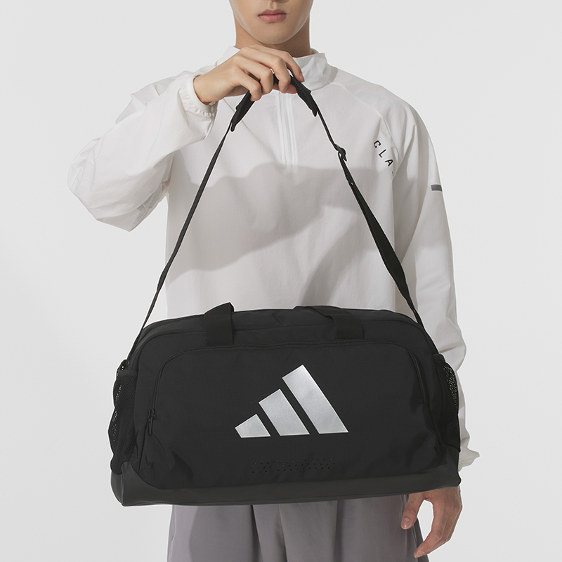 阿迪达斯正品男包女包大容量休闲训练运动包黑色实用手拎包KA7992